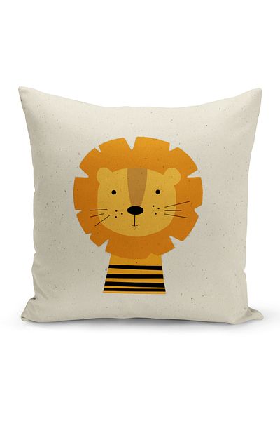 Bertille Home Child Baby Series Double-Sided Digital Printed Throw Pillow Case (Kids Children Cushion Cover)