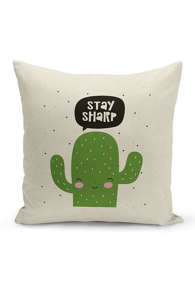 Bertille Home Child Baby Series Double-Sided Digital Printed Throw Pillow Case (Kids Children Cushion Cover)