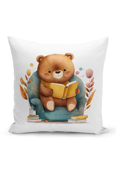 Bertille Home Husă de pernă pentru copii Seria bebeluși cu două fețe imprimate digital (Husă de pernă pentru copii)