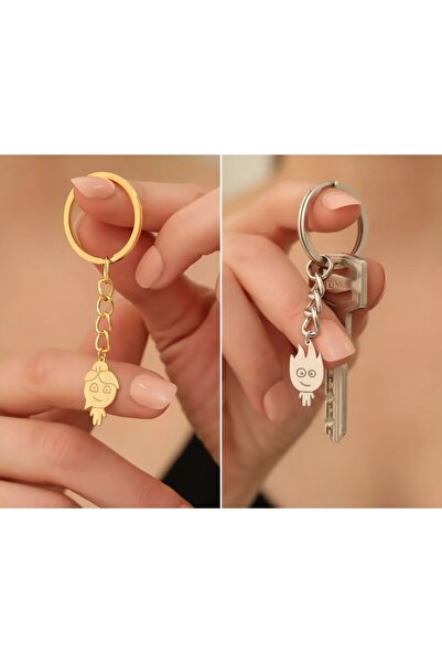 CAXBERN Ateş Ve Su 2’li Set Anahtarlık & Çanta Aksesuarı 2 Adet Fiyatıdır Sev...