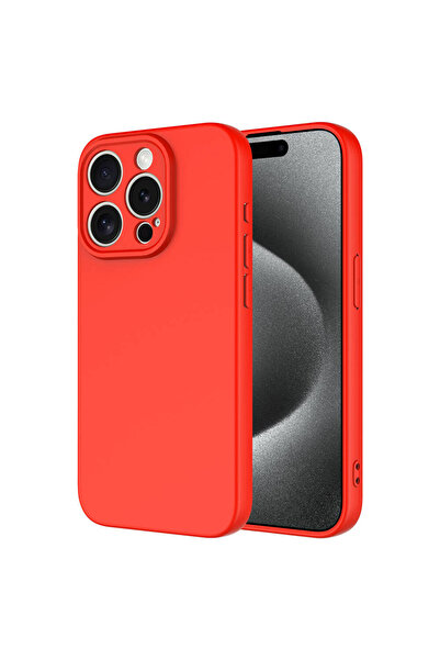 Nezih Case Apple iPhone 15 Pro Max Kılıf Kadife Iç Yüzeyli Kamera Korumalı (ş...