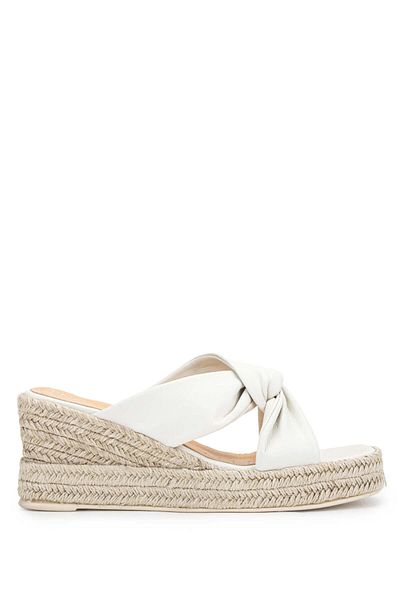 Relax Anatomic Women's Genuine Leather Beige Heeled Slippers