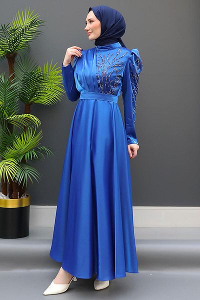 GİZ AGİYİM Didem Hijab βραδινό φόρεμα Saks