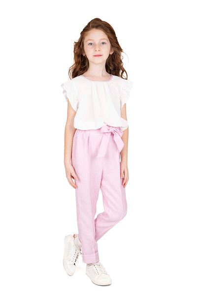 best kids Girl's Ecru Pink Blouse