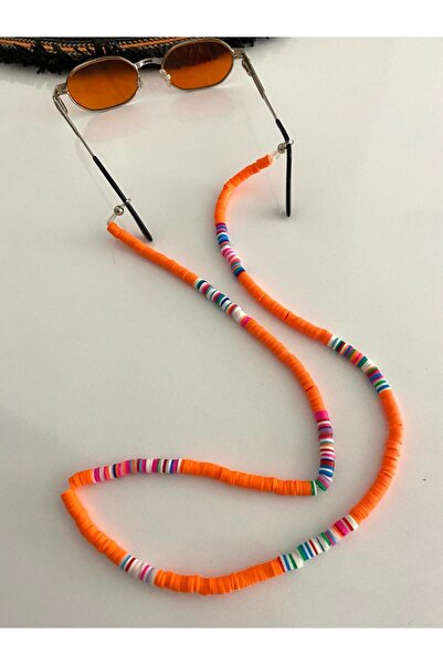 canan dizayn سلسلة تعليق النظارات باللون البرتقالي من فيمو
