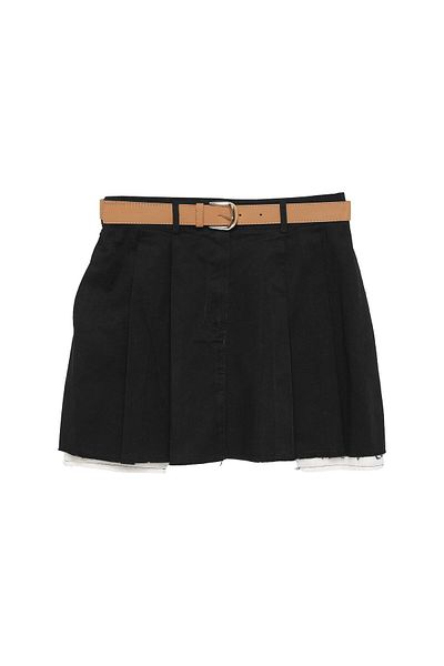 Quzu Mini Skirt - Pocket Detail and Belt