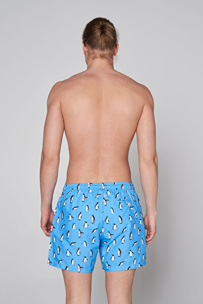 John Frank Desenli / Baskılı  Deniz Şortu