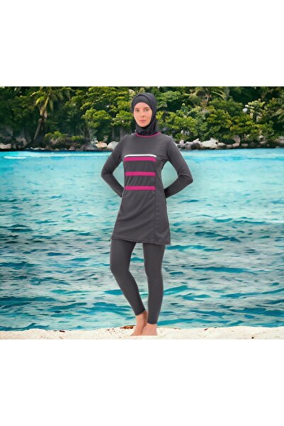 Shopiolog Μακρυμάνικο ελαστικό πλήρες χιτζάμπ με σχέδιο παλάμης