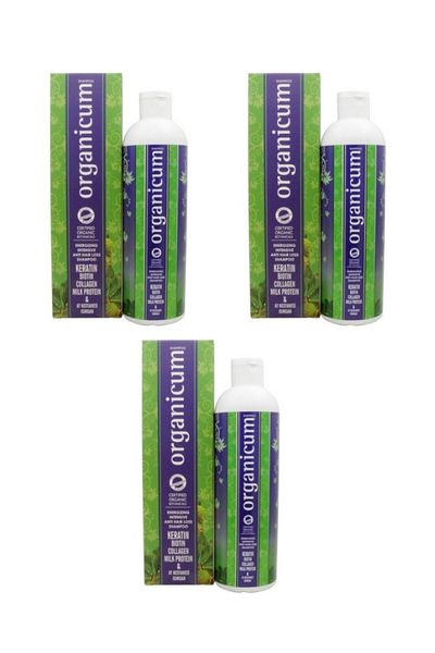 Organicum 350ml Intensive Anti Hair Loos Shampoo - 3 Pieces