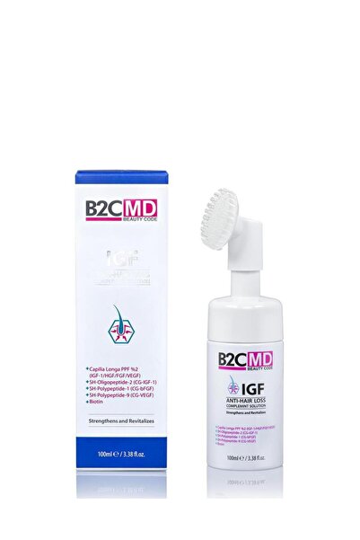 B2CMD محلول مضاد لتساقط الشعر مع عامل نمو Igf 100 مل