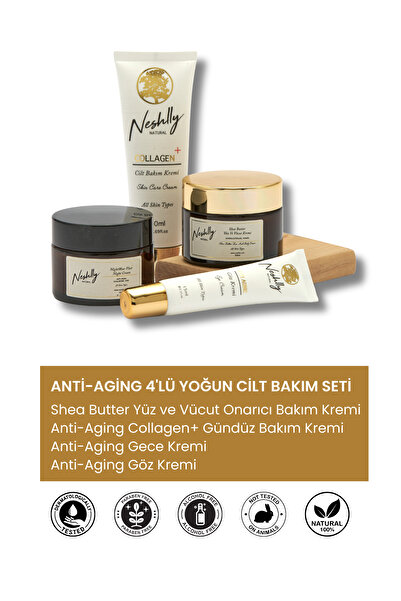 NESHLLY NATURAL Neshlly Anti Aging 4'lü Cilt Bakım Seti