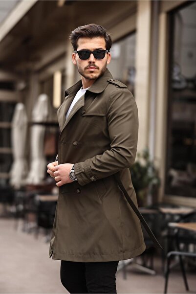 FREED MOND su ve rüzgar geçirmez trençkot erkek pardesü