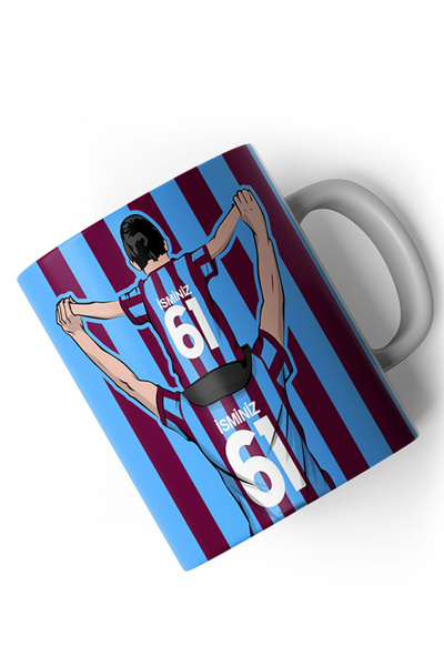 offside Bize Her Yer Trabzon Baba Oğul Bordo Mavi Taraftar Tasarımlı Kişiye Ö...