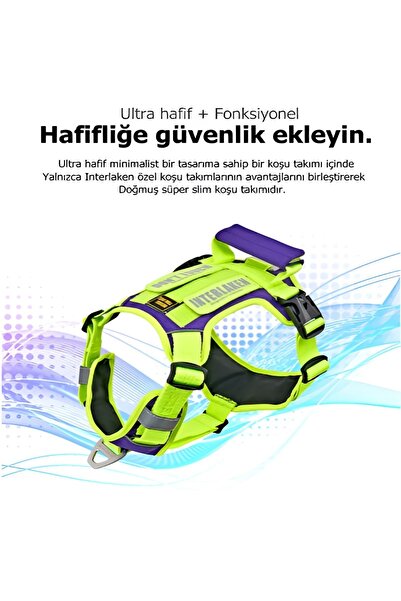 INTERLAKEN Köpek Harness Koşum Takımı Hafif Küçük Ve Büyük Köpekler Uzanma Önleyici Göğüs Tasması
