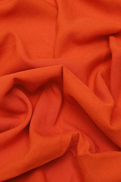 Levidor Turuncu Pamuk Cazz Kare Eşarp