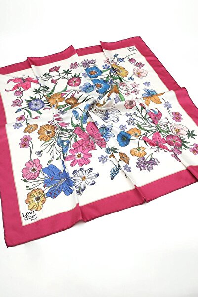Levidor Fuşya Trend Twill Eşarp