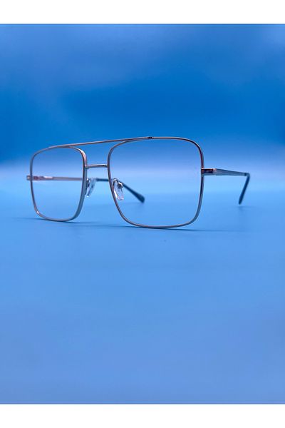 UBK Eyewear Square Numberless Unisex Glasses with Blue Light Filter