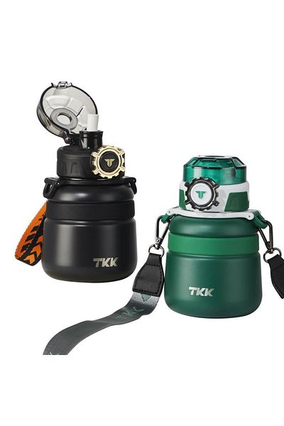 TKK Steel Children's Water Bottle 600ml Green Hulk