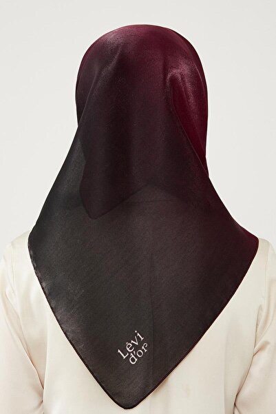 Levidor Burgundy-black Color Transitional Amber Scarf
