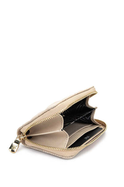 Tamer Tanca Πορτοφόλι Unisex Γνήσιο Δερμάτινο Μπεζ