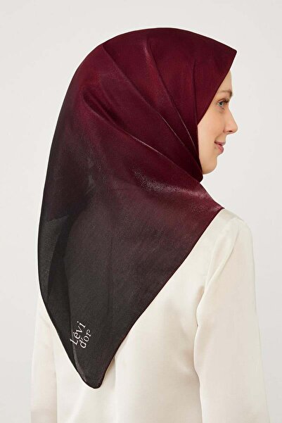Levidor Burgundy-black Color Transitional Amber Scarf