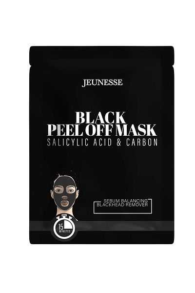 Jeunesse Black Peel-Off Face Mask with Salicylic Acid & Carbon Extract 15 G