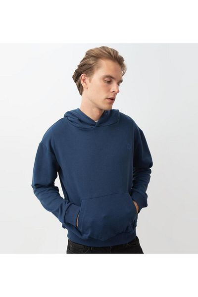 Nors Φούτερ με κουκούλα Kvasir Navy Blue