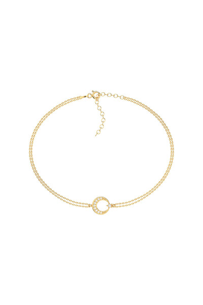 İNDİGO TAKI Küçük Ay Yıldız Altın Kaplama Gümüş Bileklik