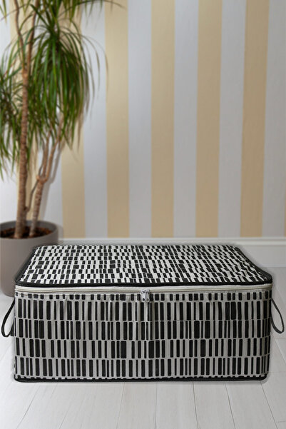 Nanteks 8 Adet Büyük Boy Bazaaltı Hurç Giysi Yastık Hurcu Düzenleyici Saklama Çantası 65x45x22 Zebra