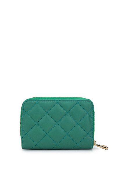 Tamer Tanca Portofel unisex din piele naturală verde iarbă