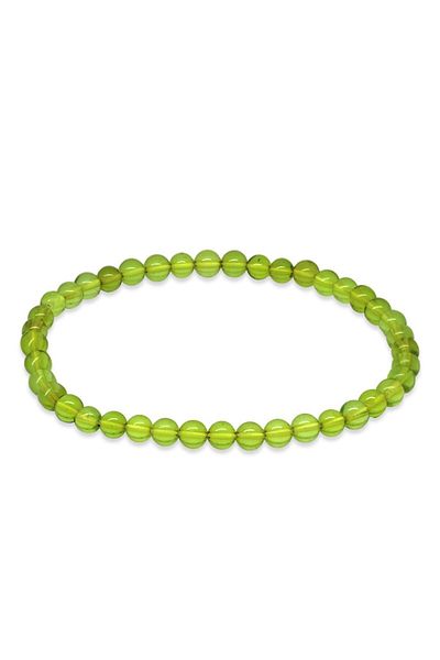 Tesbihane Globe Cut Green Natural Drop Amber Men's Bracelet