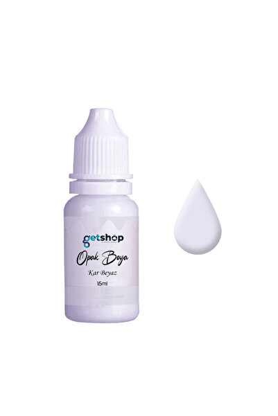 Getshopmini Epoksi Opak Pigment Boya Kar Beyaz - 15ml