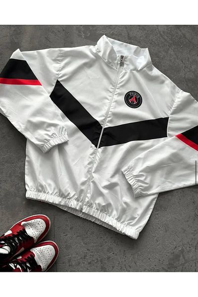 MSRT Unisex Αλεξίπτωτο Υφασμάτινο Ψηφιακό Εκτυπωμένο Λευκό Ανεμοδράστη Αδιάβροχο