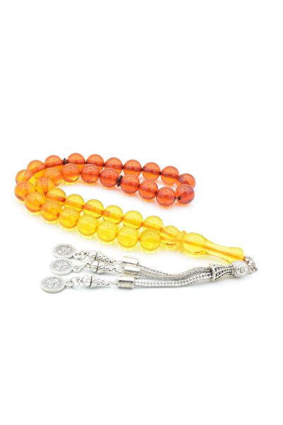 Murty99 10 мм посребрени молитвени мъниста с цветен филтър на прах, с пискюли