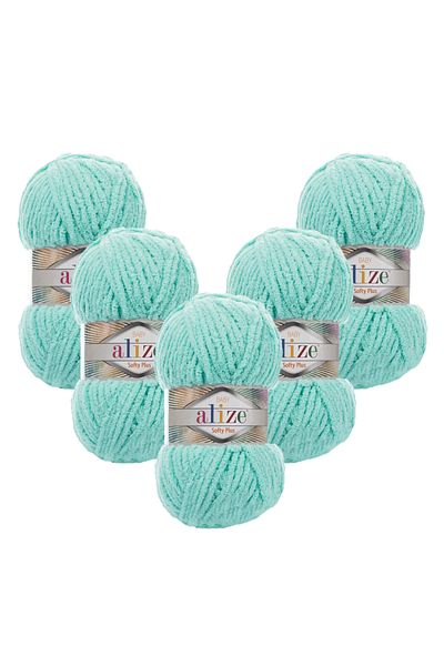 Alize Πλεκτό νήμα Softy Plus 5 τεμαχίων 465 Mint Green