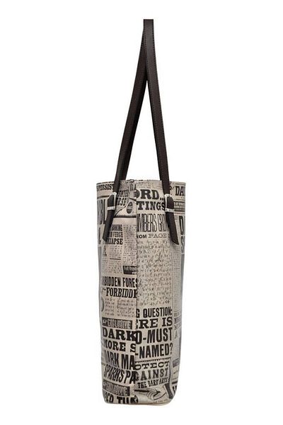 Dogo Women's Vegan Leather Beige Shoulder Bag - Warner Bros Daily Prophet Harry Potter Design