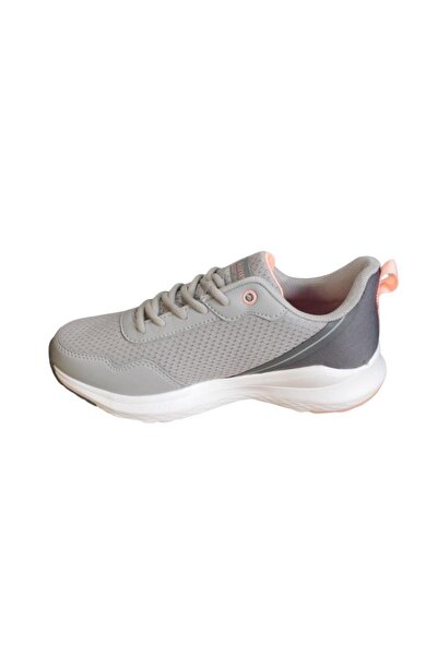 Kinetix KİNETİX Kadın Gri Beyaz Sneaker Fileli Spor Yürüyüş Ayakkabısı