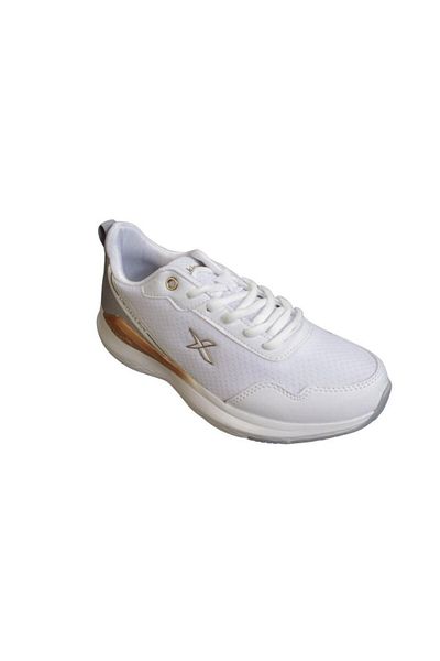 Kinetix KINETIX Women's Gray White Sneaker Mesh Sports Walking Shoes