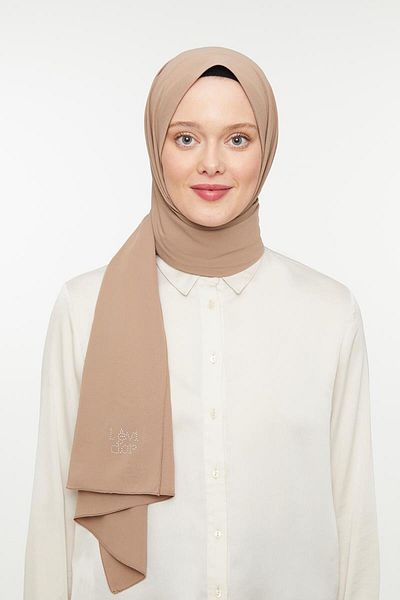 Levidor Σάλι Milk Coffee Plain Medina Silk