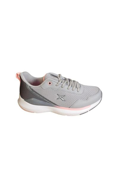 Kinetix KINETIX Women's Gray White Sneaker Mesh Sports Walking Shoes