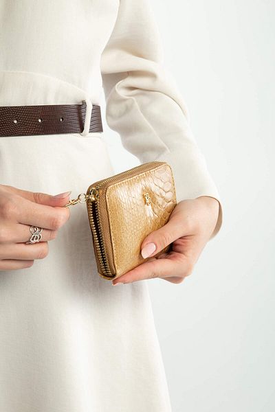 Tamer Tanca Women's Genuine Leather Mustard Casual Wallet