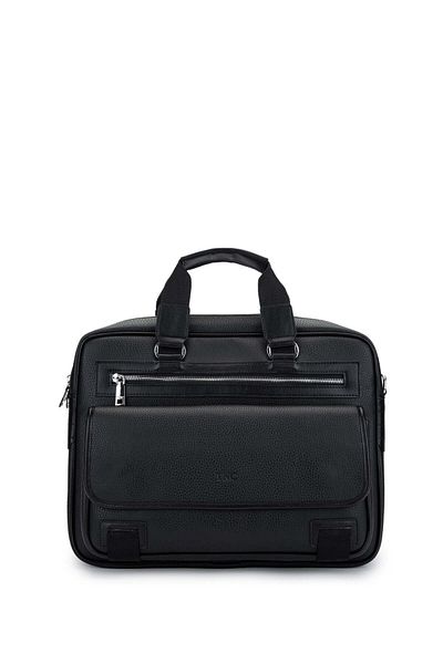 Tamer Tanca Unisex Vegan Black Briefcase