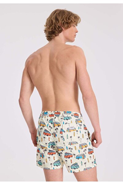 WESTMARK LONDON Білий мінівен з принтом, чоловічі шорти Regular Fit WMICON