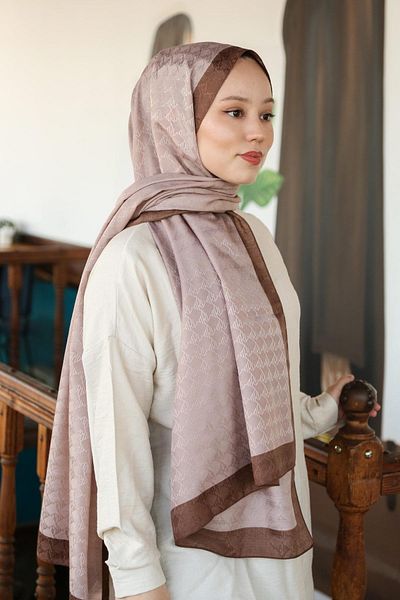 Hint İpek Monogram Shawl MONOV06-01