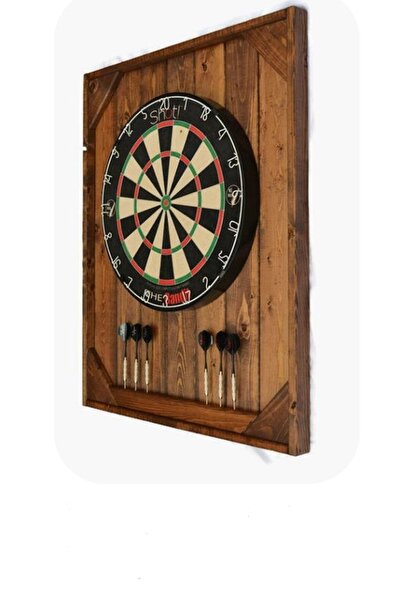 w & s Woodysharky Ahşap Dart Dolabı Dart Arkalıgı (DART FİYATA DAHİL DEĞİLDİR!!!!)