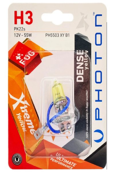 H3C H3 Photon Xtreme Yellow (İKİ ADET) 12v 55 Ph5503 Xy B1