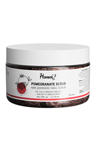 Homm Bitkisel Nar Çekirdeği Yağlı Bitki Tanecikli Scrub 250 Ml