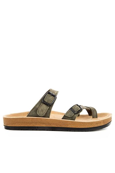 Muya Anny Khaki Colored Anatomical Women's Slippers