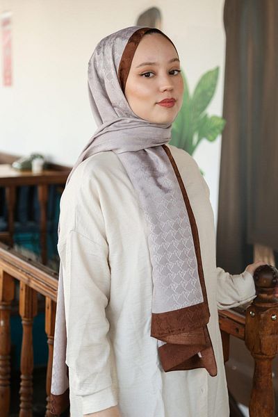 Hint İpek Monogram Shawl MONOV06-20