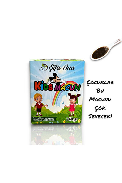ŞİFA ANA Kids Macun 240 g Kakao Bal Polen Karışımlı Macun 2 KUTU